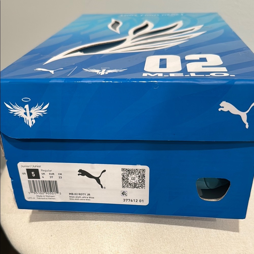 Puma Melo 02 Blue Shoe Box